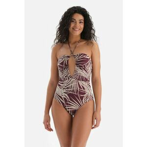 Costum de baie intreg cu model tropical imagine