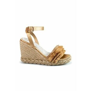 Sandale-espadrile cu talpa wedge imagine