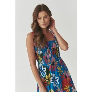 Rochie de bumbac cu model floral Markozia imagine