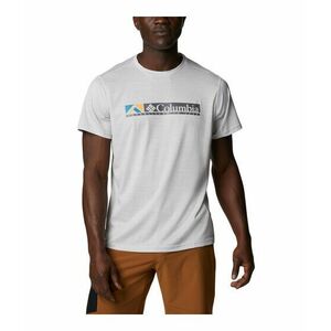 Imbracaminte Barbati Columbia Alpine Chilltrade Zero Graphic Short Sleeve White HeatherRidgescape Graphic imagine