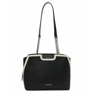 Incaltaminte Femei Calvin Klein Finley Satchel BlackWhite imagine