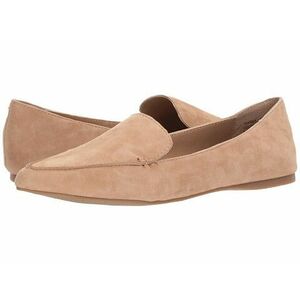 Incaltaminte Femei Steve Madden Feather Loafer Flat Camel Suede imagine