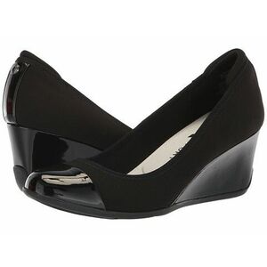 Incaltaminte Femei Anne Klein Sport Taite Wedge Heel Black imagine