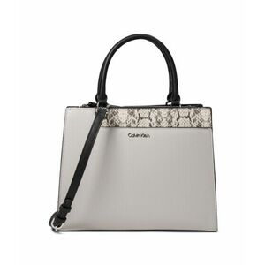 Incaltaminte Femei Calvin Klein Edie Tailored Satchel DoveBlack imagine