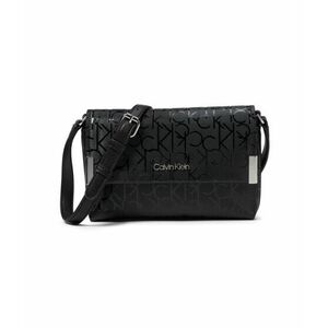 Incaltaminte Femei Calvin Klein Key Item Text Emboss Crossbody BlackBlack imagine