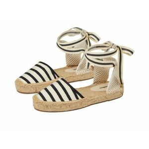 Incaltaminte Femei Soludos Lauren Lace Up Espadrille IvoryBlack imagine