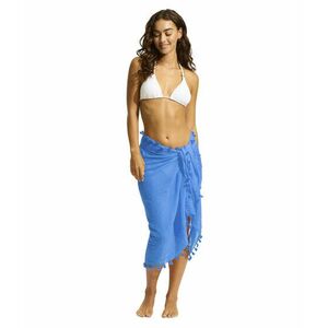 Imbracaminte Femei Seafolly Beach Edit Cotton Gauze Sarong Azure imagine