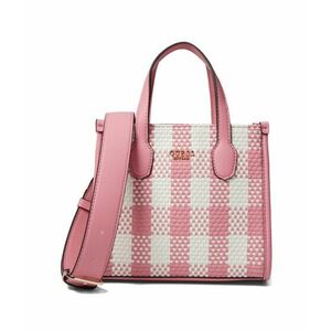 Genti Femei GUESS Silvana Double Compartment Mini Tote Pink Multi imagine