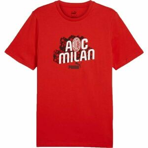 Puma AC MILAN CULTURE TEE Tricou pentru bărbați, roșu, mărime imagine