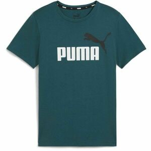 Puma ESS + 2 COL LOGO TEE Tricou de băieți, verde închis, mărime imagine