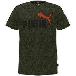 Puma ESS + 2 COL LOGO TEE Tricou de băieți, kaki, mărime imagine