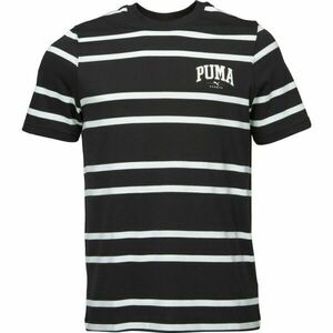 Puma SQUAD STRIPE AOP TEE Tricou pentru bărbați, negru, mărime imagine