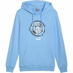 Puma MANCHESTER CITY FC FOTBAL CULTURE HOODIE Hanorac bărbați, albastru deschis, mărime imagine