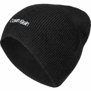 Calvin Klein BASIC WOOL NO FOLD BEANIE Căciulă iarnă bărbați, negru, mărime imagine