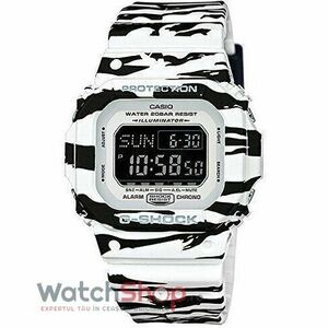 Ceas Casio G-Shock DW-D5600BW-7 Tiger Strap imagine