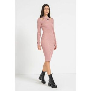 Rochie striata cu insertii de lurex imagine