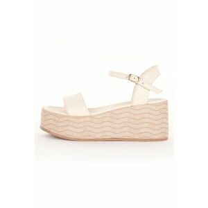 Sandale wedge de piele Luana imagine