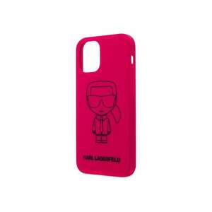 Husa de protectie Iconic Outline pentru Apple iPhone 12 mini - Roz imagine