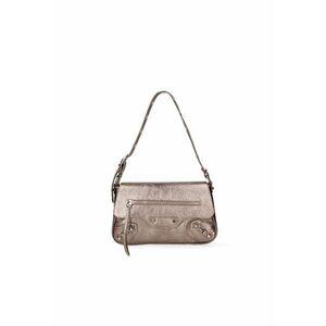 Geanta crossbody de piele cu tinte imagine