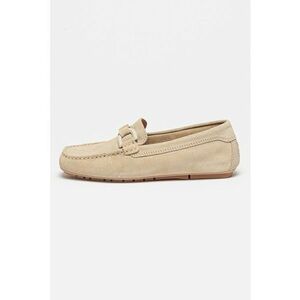 Pantofi loafer de piele intoarsa cu logo imagine