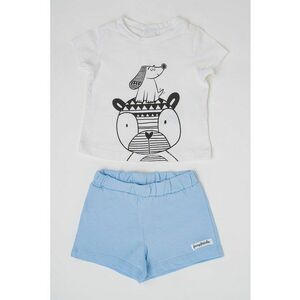 Set de tricou de bumbac si pantaloni scurti imagine