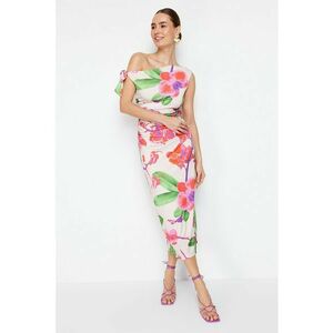 Rochie midi cu model floral imagine