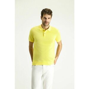 Tricou polo slim fit din bumbac imagine