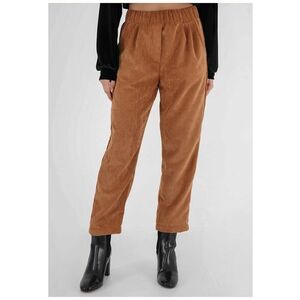 Pantaloni crop cu talie elastica imagine