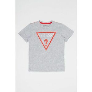 GUESS - Tricou de bumbac organic cu imprimeu logo imagine