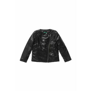 Jacheta neagra cu vatelina din piele sintetica imagine