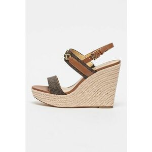 Sandale cu talpa wedge si logo metalic Reed imagine