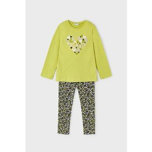 Set de bluza de bumbac si colanti - 2 piese imagine