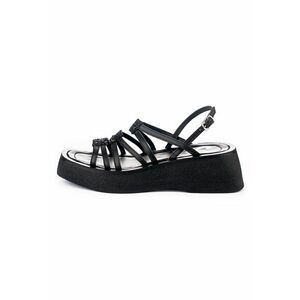 Sandale din piele cu talpa wedge Astrid imagine