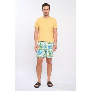 Pantaloni scurti de baie cu model tropical imagine