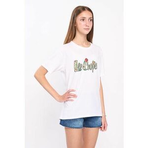 Lee Tricou din bumbac culoarea alb, cu imprimeu imagine