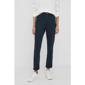 Pepe Jeans pantaloni Nora femei, culoarea albastru marin, drept, high waist imagine