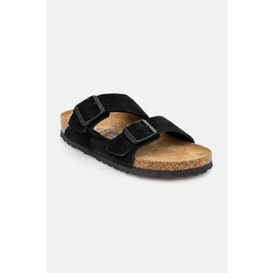 Birkenstock papuci din piele Arizona SFB femei, culoarea negru, 951323 imagine