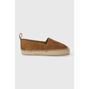 BOSS espadrile din piele intoarsa Madeira culoarea bej, 50517280 imagine