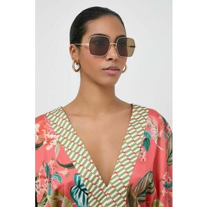 Gucci ochelari de soare femei, culoarea auriu imagine