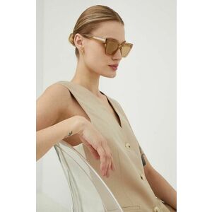 AllSaints ochelari de soare femei, culoarea bej imagine