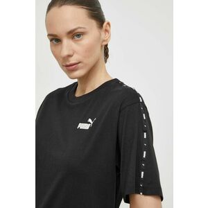 Puma tricou din bumbac femei, culoarea negru, 675994 imagine