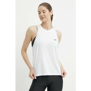 Under Armour top de antrenament Knockout Novelty culoarea alb imagine