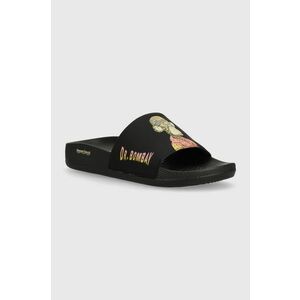 Skechers papuci SKECHERS X SNOOP DOGG barbati, culoarea negru imagine