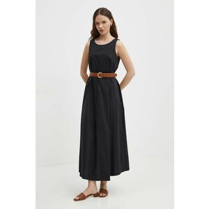 United Colors of Benetton rochie culoarea negru, maxi, oversize imagine