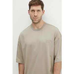 Alpha Industries tricou din bumbac Essentials RL barbati, culoarea bej, cu imprimeu, 146504 imagine