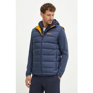 Jack Wolfskin vestă sport cu puf Ather culoarea albastru marin, de tranzitie, 1207691 imagine