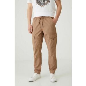 Medicine pantaloni de bumbac culoarea maro imagine