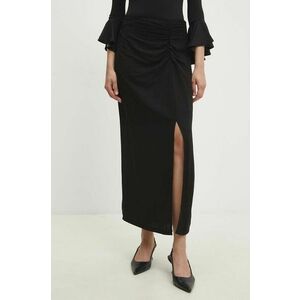 Answear Lab fusta culoarea negru, maxi, drept imagine