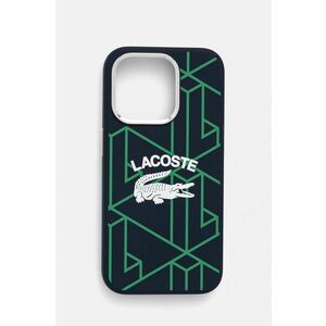 Lacoste Husă pentru telefon iPhone 15 Pro 6.1 culoarea albastru marin, LCHMP15LSBIV imagine