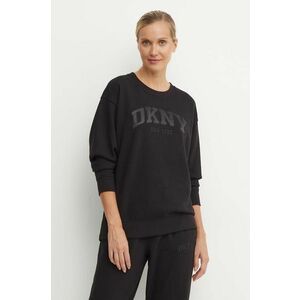 Dkny bluza femei, culoarea negru, cu imprimeu, DP4T9809 imagine